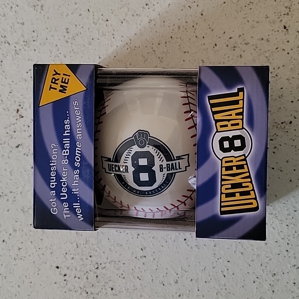 MLB Milwaukee Brewers Bob Uecker 8 Ball - Picture 1 of 6
